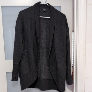 Eddie Bauer gray open face Cardigan